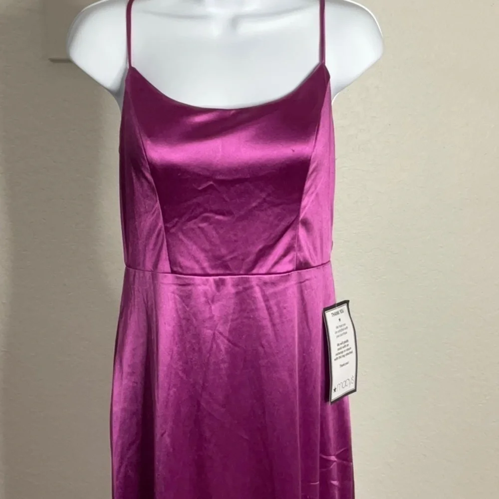 174- City Studios NWT Size 11 Orchid Fuscia Scoop Neck Prom Dress.